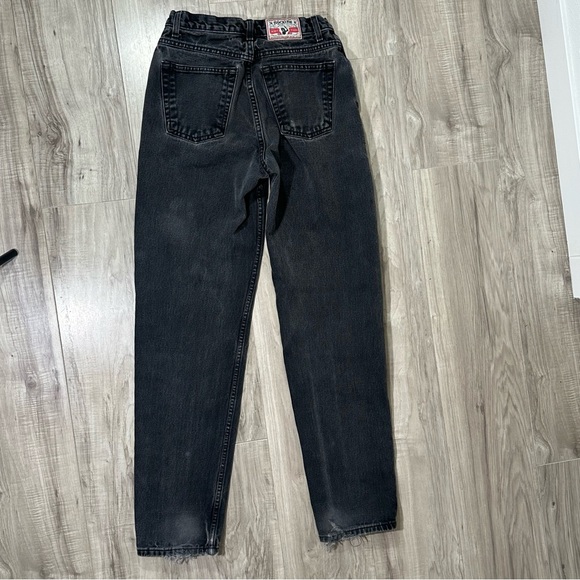 VINTAGE ROCKIES Black High Waist Relaxed Cowboy Western Tapered VTG Jeans 29 / 9 - Picture 9 of 12